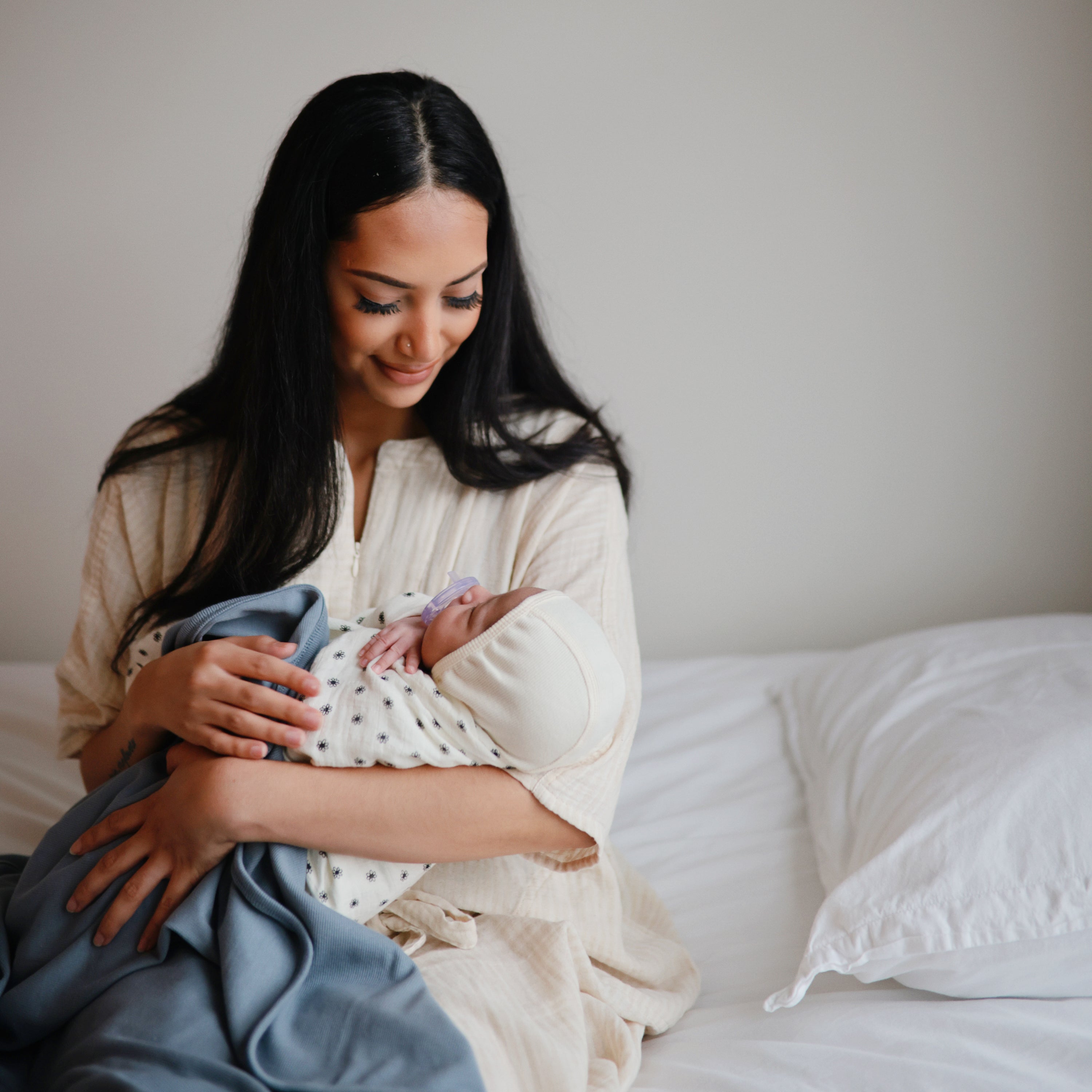 Image of Organic Cotton Muslin Swaddle Blanket